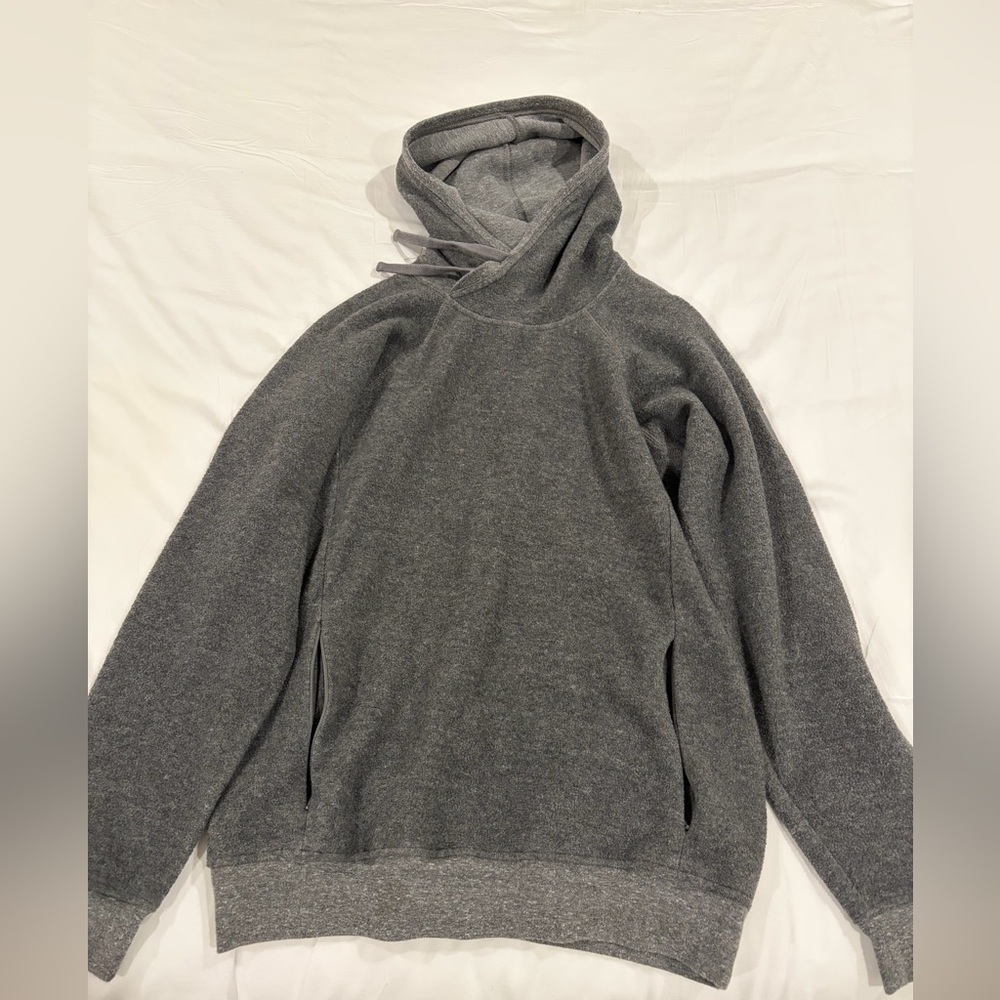 ALO Triump Restore Hoodie Grey Triblend Size Medium